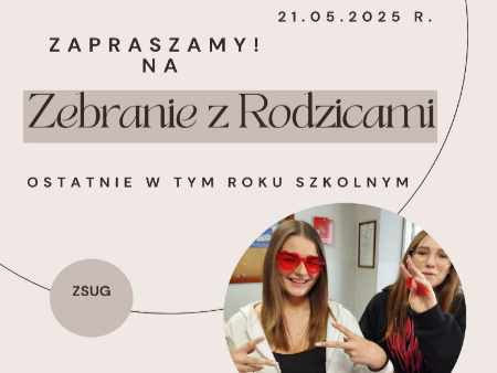 Zebranie z rodzicami - KOMUNIKAT!